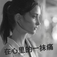 伤感头像女生黑白带字