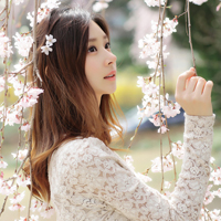 女生唯美带花头像