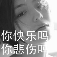 QQ女生伤感黑白带字头像图片