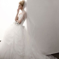 女生穿漂亮白色婚纱QQ头像图片(图66)