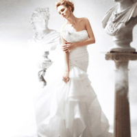 女生穿漂亮白色婚纱QQ头像图片(图15)