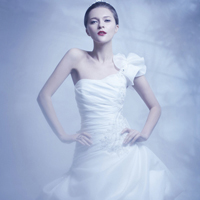 女生穿漂亮白色婚纱QQ头像图片(图5)