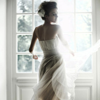 女生穿漂亮白色婚纱QQ头像图片(图16)