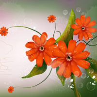 唯美动漫卡通花朵植物头像图片(图4)