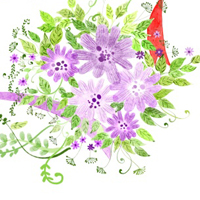 唯美动漫卡通花朵植物头像图片(图31)