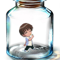 可爱瓶子里的动漫人物萌图头像(图10)