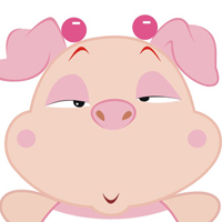 可爱的呆萌卡通猪头像图片(图9)