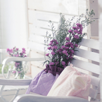 唯美清新淡雅的紫色花朵头像图片(图36)