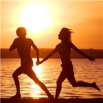 唯美一起奔跑一起跑步的情头图片