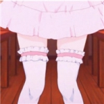 腿部污一点的动漫女头图片