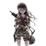 帅气好看的军武娘漫画头像图片