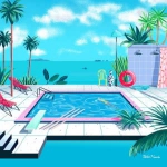 盛夏派对泳池头像图片