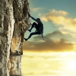 男生攀岩励志头像图片