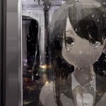 雨天伤感漫画女头图片