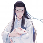 动漫抱兔子古风美男子头像图片