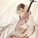 动漫弹琵琶古风女头图片