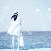 唯美意境雪中气质美女头像图片(图11)