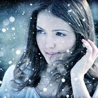 唯美意境雪中气质美女头像图片(图4)