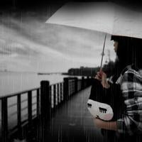 伤感雨中打伞女生丧系头像图片(图5)