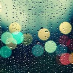 唯美下雨头像伤感图片
