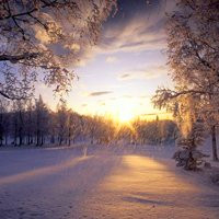 冬季雪景唯美风景头像图片(图12)