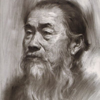 素描人物头像图片