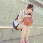 青春女生打篮球头像图片
