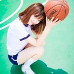 清纯可爱女生篮球头像图片