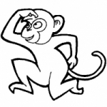 简笔画可爱小猴子头像图片