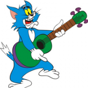 可爱弹吉它卡通头像图片