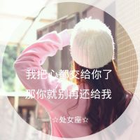 12星座QQ头像女生带字