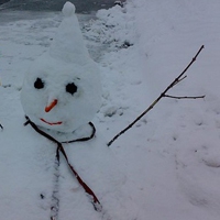 唯美雪人头像图片