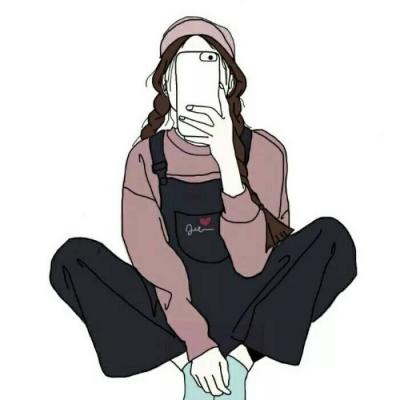 手绘头像女生冷酷霸气