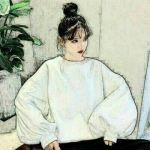 彩绘气质时尚插画女生头像图片