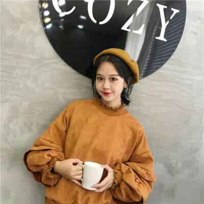 QQ头像暖色系女生