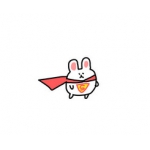 可爱兔子头像卡通图片