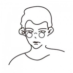 简笔画头像高清个性图片