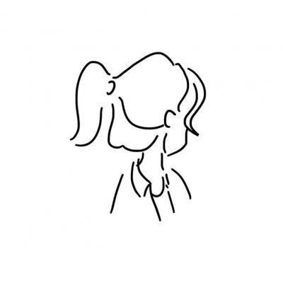 简笔画女头