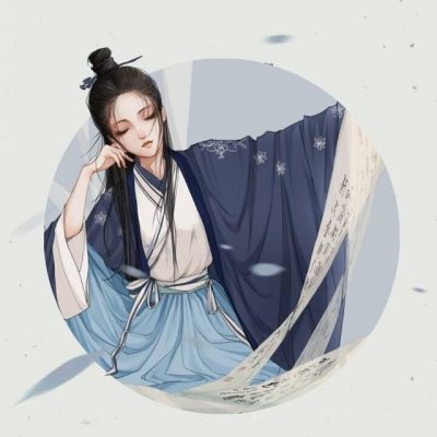 手绘头像女生唯美古风