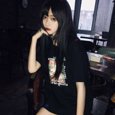 qq黑暗系女头图片