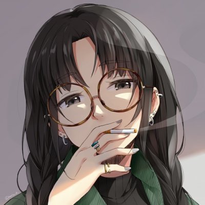 个性冷漠女生漫画头像