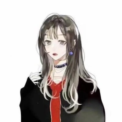 个性冷漠女生漫画头像