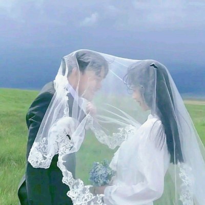 婚纱情头一对两张