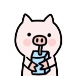 高清可爱的粉色卡通猪头像图片