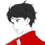 黑发红衣服的动漫男头