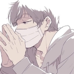 帅气的男头戴口罩卡通图片