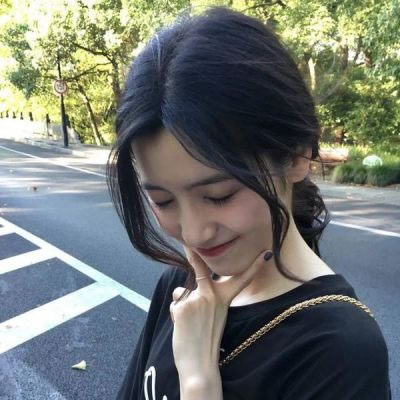 意境长发侧脸女头