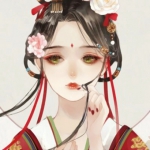 伤感的古风卡通头像女哭泣图片
