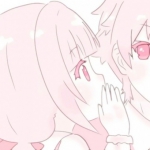 双人好看高清的可爱粉色系情头图片