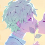 动漫浪漫的二次元情头接吻图片